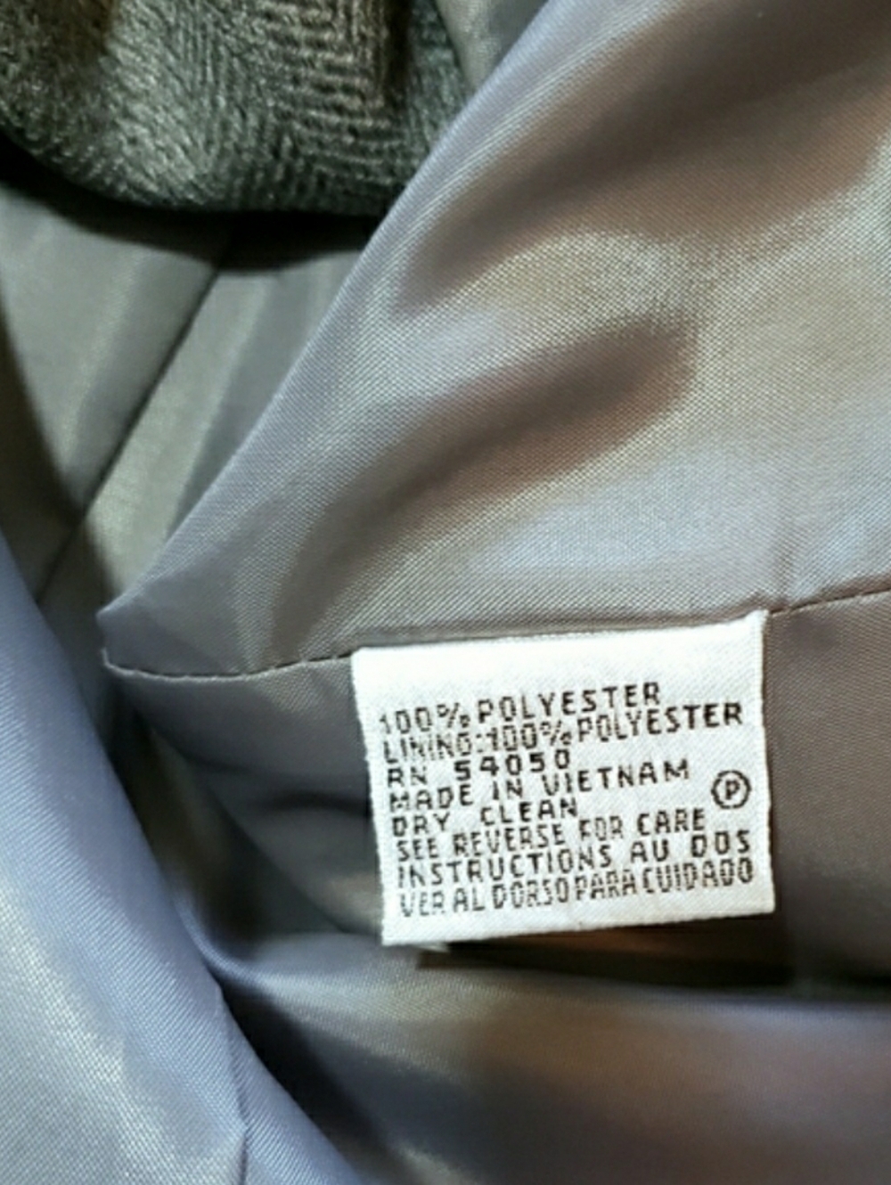 Le Suit Grey Blazer And Pant Suit Set Sz 16 - Picture 6 of 9